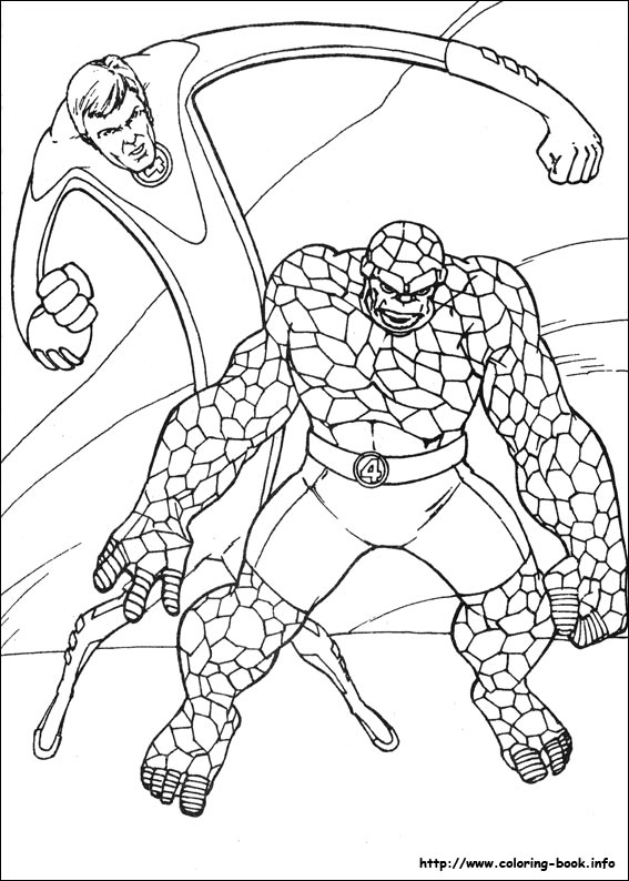 Fantastic Four coloring picture